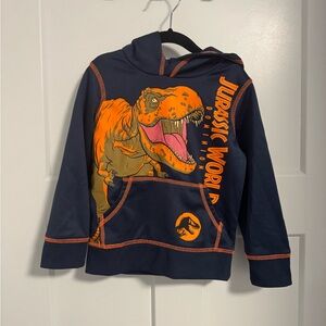 Jumping Beans Navy and Orange Dinosaur Hoodie